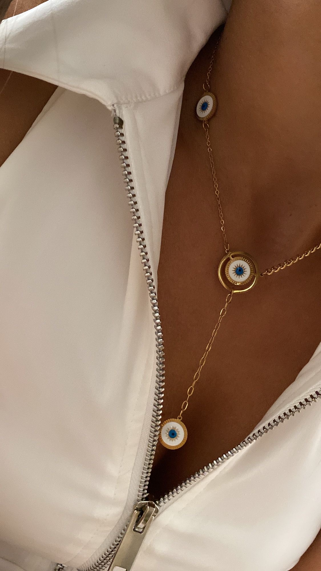 Göz Detay Y Zincir Kolye - Görsel 2