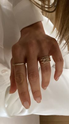 Tasarım Taşlı Gold İthal Yüzükler