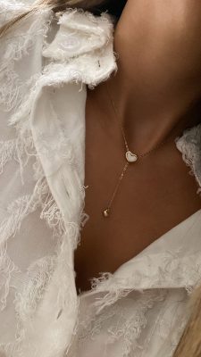 Kalp Detay Y Zincir Kolye