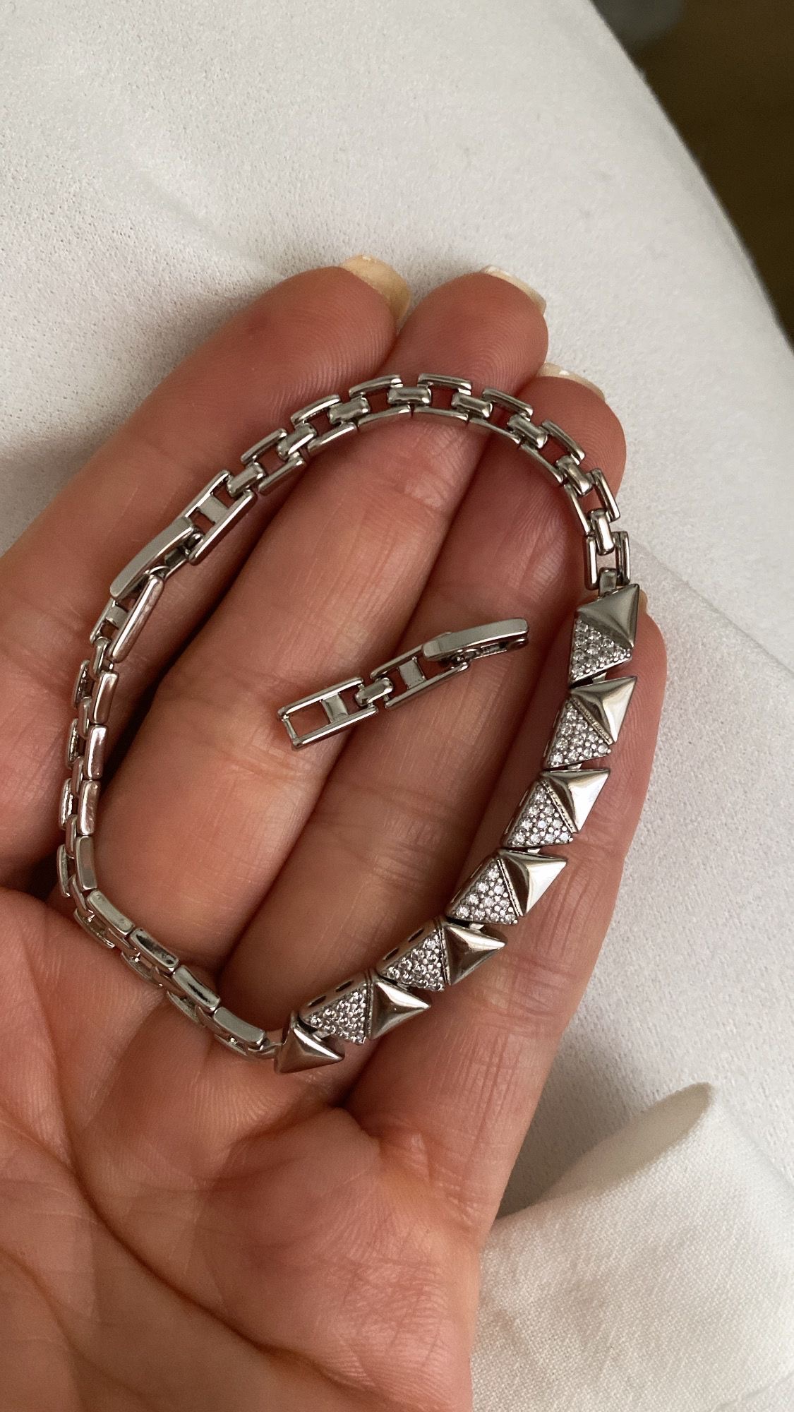 Balıksırtı Model - Ay Model - Üçgen Model Çelik Bileklikler - Görsel 4