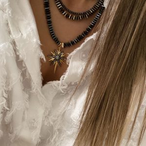 Hematit Doğaltaş Kolye