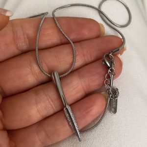 Alternative view of Yaprak Model - Üçlü Model - Güneş Model Çelik Kolyeler