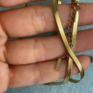 Alternative view of İtalyan Zincir - Turkuaz Taşlı Model - Burgu Zincir Model Çelik Kolyeler