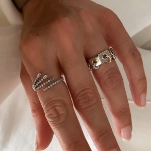 Ayarlanabilir İthal Tasarım Silver Yüzükler