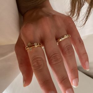 Ayarlanabilir İthal Tasarım Gold Yüzükler