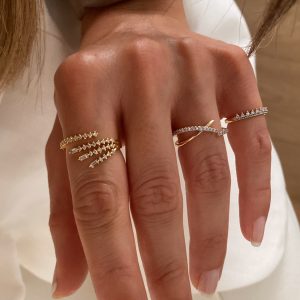 Ayarlanabilir İthal Tasarım Gold Yüzükler